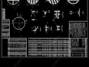 化工設計精餾塔cad圖